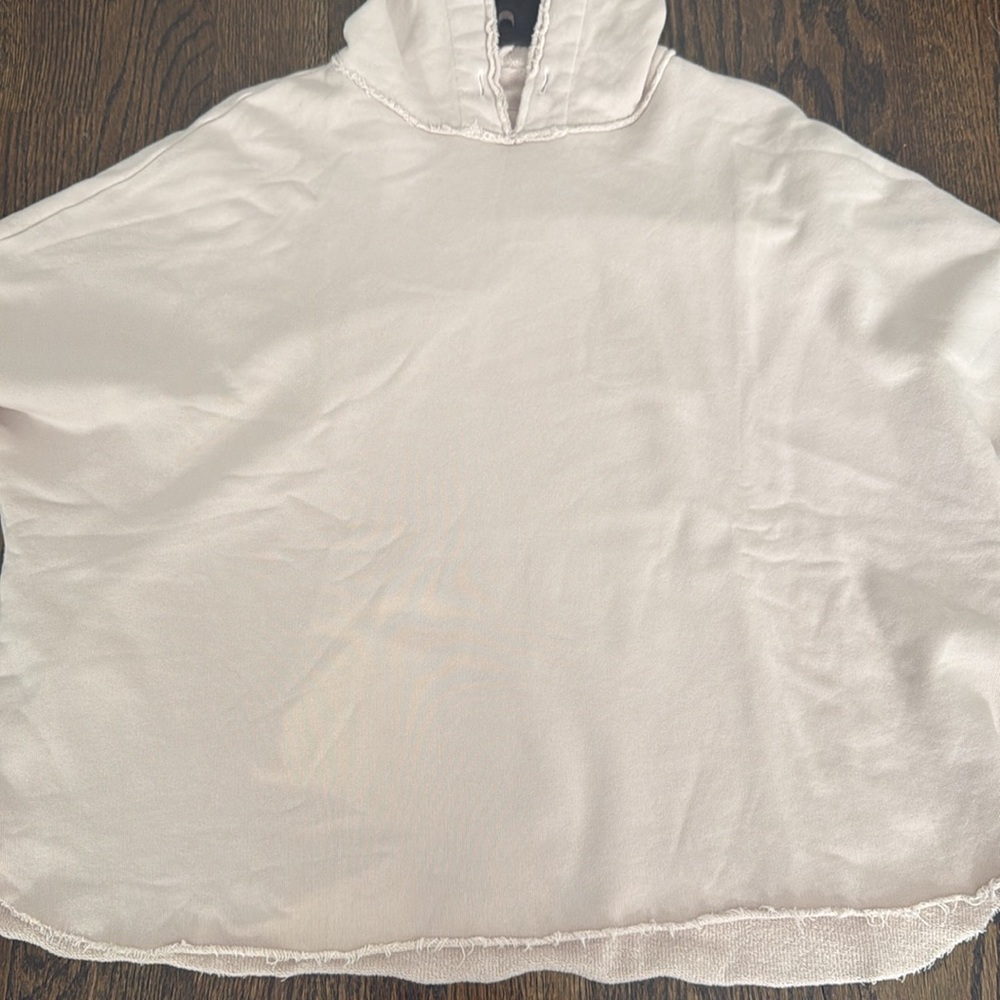 Frank And Eileen Capelet Hoodie pink One Size 100% Cotton Made In USA Sz XS - Picture 8 of 8